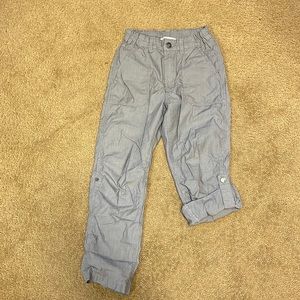Boys seersucker H&M convertible pants/ capris, size 7-8